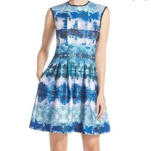 Women's Gabby Skye Scuba Fit & Flare Dress 16W NWT